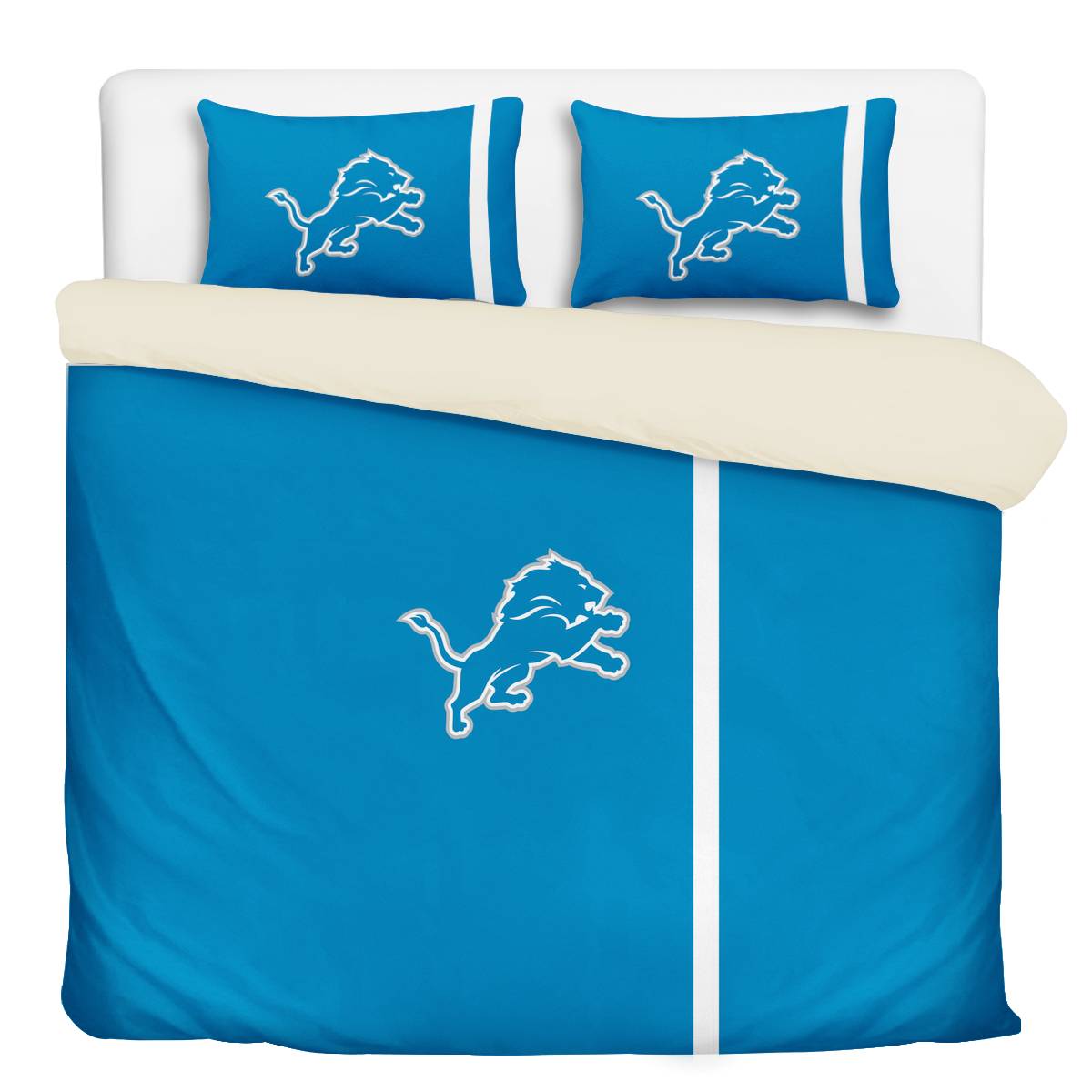 Detroit Lions 3-Piece Full Bedding 002